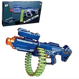 Игрушечный бластер-автомат с автоматной очередью, 40 патронов, звук выстрелов, аккумулятор 7,4V