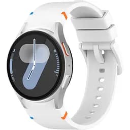 Ремінець для Samsung Galaxy Watch 4 Classic 46mm - білий ширина кріплення 20мм силікон Watchbands Seven (W48-7WB32710470)
