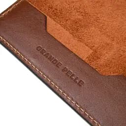 Шкіряна обкладинка для документів GRANDE PELLE 10х13,5х1 см acs0018501 - мініатюра 4