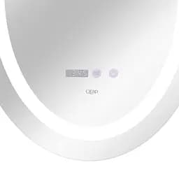 Дзеркало Qtap Mideya 500x700 з LED-підсвічуванням Touch, з антизапотіванням, з годинником, диммером яскравості QT2078NCR5070W - мініатюра 6