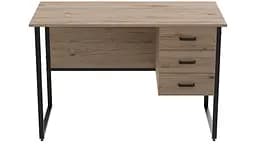 Комп'ютерний стіл Ferrum-decor Гаррі 75x140x70 чорний ДСП Дуб Сан-Марино 16мм (FRD-103564)