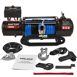 Лебідка Molder Raptor 9500lbs (5.5hp/4.1kw; 265:1) синтетичний трос(MA23096)