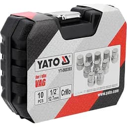 Набір головок Yato для колісних гайок VAG 1/2" 10 шт. (YT-060393) - мініатюра 5