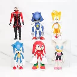 Набір фігурок Сонік, Іграшки персонажі Sonic the Hedgehog 6 шт