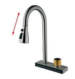 Змішувач для кухні Mixxus FOL-014 з висув.лійкою та функцією "водоспад" (MI6341)