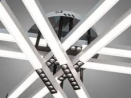 Стельова LED люстра Diasha білий+чорний 80Вт - мініатюра 4