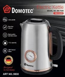 Електрочайник з термометром та корпусом з нержавіючої сталі Foreo Domotec MS 7849 - мініатюра 2