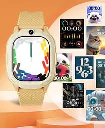 Дитячий смарт-годинник Lemfo T70 з 4G-відеодзвінком прослуховуванням GPS-трекером і операційною системою Android Бежевий - мініатюра 3