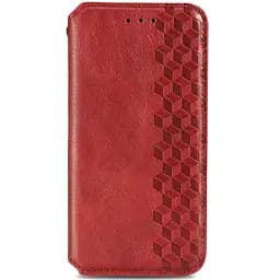 Кожаный чехол-книжка GETMAN Cubic (PU) для Xiaomi 13 Lite Красный