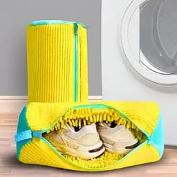 Мішок для прання взуття Shoes Bag Жовтий — чохол/сумка для прання кросівок у пральній машині - мініатюра 6