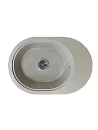 Кухонна мийка Adamant OVALE сахара 610x420x180 мм, з крилом 61 см
