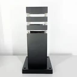 Вуличний ліхтар в чорному кольорі корпусу 30 см | Line F | Арт. 8024 30CM BK (стовп)