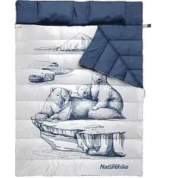Спальний мішок двомісний Naturehike NH21MSD06, темно-синій
