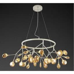 Люстра LED PETALS Levistella 918LP263-36 WH+BR