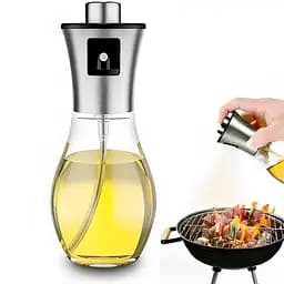 Распылитель диспенсер бутылка спрей для масла, уксуса, соусов, 200 мл стеклянный, Kitchen Master 85387