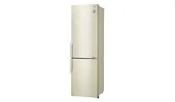 Холодильник LG GA-B499YECZ 2 м 360 л А++ Total No Frost лінійний компресор Fresh Zone бежевий (GA-B499YECZ) - мініатюра 2