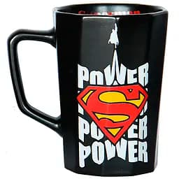 Чашка Warner Bros Frappe Superman Power порцелянова чорна 370 мл (75001742)