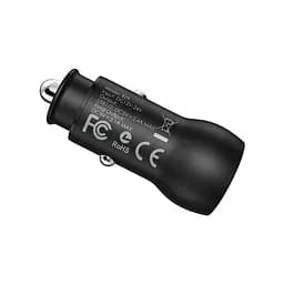 Авто зарядний пристрій Borofone BZ9 Wise 2 порта юсб чорний