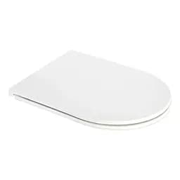 Сиденье для унитаза Mixxus Premium Seat Cover Ellipse-Topper-2001 с микролифтом 428х363х43 мм MP6611, Белый