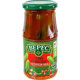 Огірки Верес мариновані з кетчупом чилі 435 г