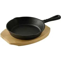 Сковорода чавунна MasterPro Cook & shar з дошкою для сервірування 15.8 см (BGMP-3803-4)