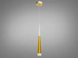 Светодиодная люстра Diasha 3002/1G, 5W, золотой металл, регулируемая высота, для коридора, спальни, гостиной, кухни