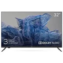 Телевізор 32" Kivi 32H550NB, чорний, 1366x768 (LED, MVA, 60 Гц), DVB-T2/C, 2x8 Вт, 2xHDMI, 1xUSB, VESA 200x100 мм
