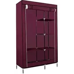 Шафа тканинна Stenson розкладна 105х45х175 см wine red (26018)