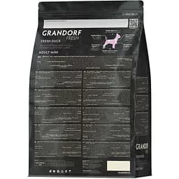 Сухий беззерновий корм для дорослих собак малих порід Grandorf Fresh Duck & Sweet Potato Adult Dog Mini з качкою та бататом 1 кг - мініатюра 2