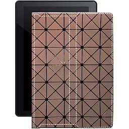 Чохол StatusCASE з екошкіри для планшету Pixus Sprint Коричневий ромб