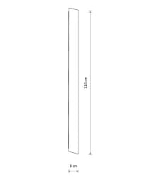 Бра, настінний світильник Nowodvorski 11877 Comma LED M 1x25W 3000K 650Lm IP20 чорний - мініатюра 5