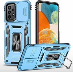 Ударостійкий чохол Camshield Army Ring для Samsung Galaxy A23 4G Блакитний / Light Blue