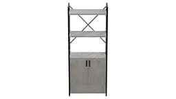 Етажерка 3/60 Ferrum-decor Серії Конект з тумбою 144x60x28 Чорний ДСП Бетон (FRD-104448) - мініатюра 4