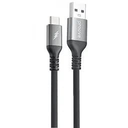 Кабель Proove ReGen Silicone USB to Type-C 3A (1m) black