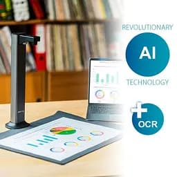 Сканер A3 Canon IRIScan Desk 7 Pro (85MP, 600dpi, 4912x3680, 4K Camera, USB, книжковий, чорний) (464415) - мініатюра 3