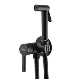 Гігієнічний душ прихованого монтажу Koer KB-23029-05 Black KR5493, Чорний матовий