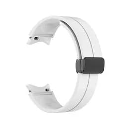 Ремінець для Samsung Galaxy Watch 4 Classic 42mm - білий ширина кріплення 20мм силікон Watchbands Cls-black (W33-2WB62202667) - мініатюра 3