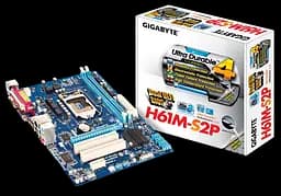 Материнська плата Gigabyte GA-H61M-S2P LGA 1155 (GA-H61M-S2P) Б/В - мініатюра 1