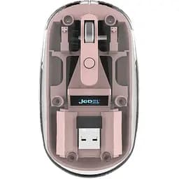 Бездротова миша Jedel WD131P прозоро-рожевий