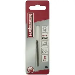Сверла по металлу Haisser Cobalt HSS-R 1.5 x 18 x 40 мм DIN 338, 2 шт (88469)