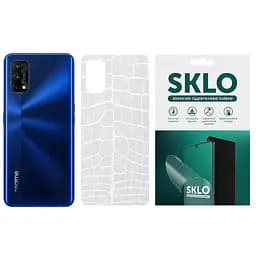 Захисна гідрогелева плівка SKLO Back (тил) Transsp. для Realme 6 Прозорий / Croco