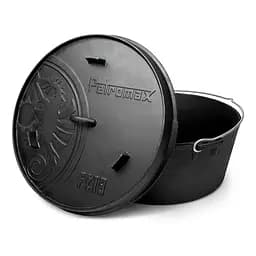 Казан-жарівня чавунна Petromax Dutch Oven ft18 плоске дно 16.1 л (1017-ft18-t) - мініатюра 2