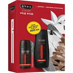 Подарунковий набір STR8 Red Code: дезодорант 150 мл + гель для душу 400 мл