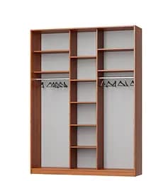 Шафа-купе тридверна MebelStar Стандарт AL 2ДСП/Дзеркало 180x60x240 см Антрацит (MBS-1533) - мініатюра 2