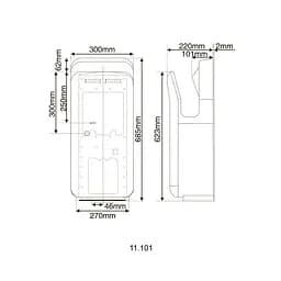 Сушарка для рук HOTEC 11.101 ABS White - мініатюра 5