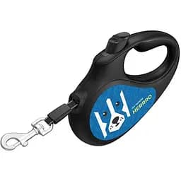 Повідець-рулетка для собак Waudog R-leash, малюнок "Патрон", L, до 50 кг, 5 м, світловідбиваюча стрічка - мініатюра 4