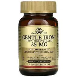 Железо Solgar Gentle Iron 25 мг 90 капсул