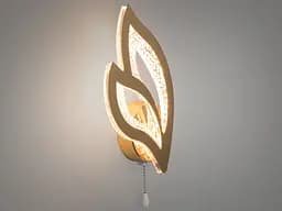 Світильник настінний LED Diasha 2455/1G, 17W, золотий, сучасний стиль для вітальні, коридору, кухні, офісу, кафе - мініатюра 3
