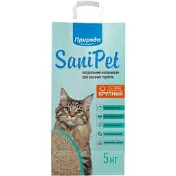 Наповнювач бентонітовий Природа Sani Pet великий 5 кг