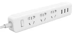 Подовжувач XiaomiXiaomi Power Strip (3 розетки + 3 USB-port) White (XMCXB01QM) (NRB4027CN)